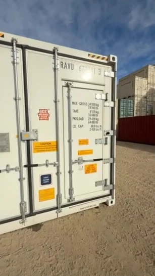 40' High Cube New Refrigerated Container (Single Phase 3HP Cooler)